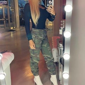 TNA camo pants from Aritzia